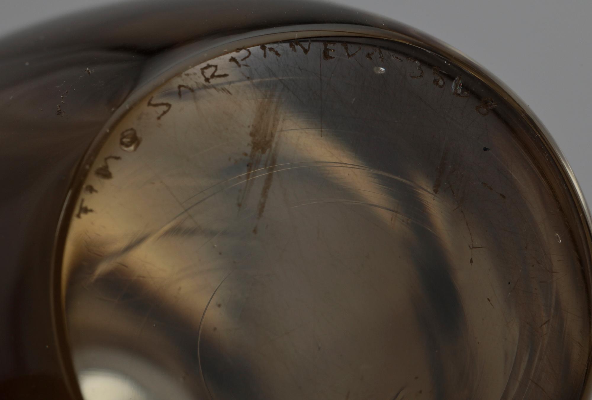 VAS, glas, "Orkidea", Timo Sarpaneva, Finland 1950-tal.
