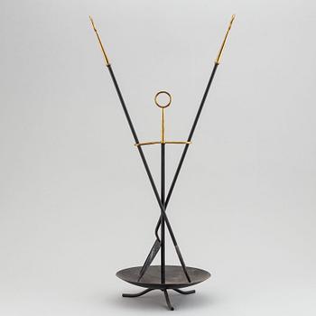 Gunnar Ander, a three pieces metal fire stand, Ystad Metall, Sweden.