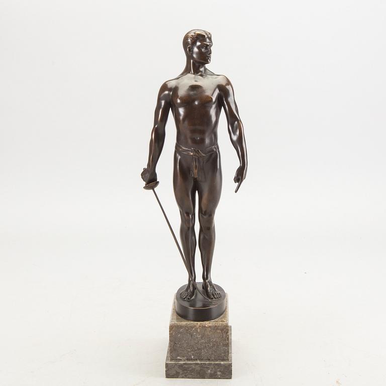 Otto Schmidt-Hofer, a signed bronze sculpture.