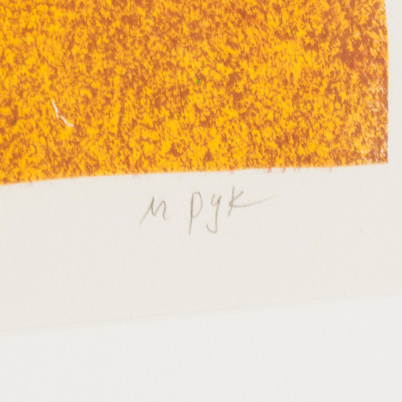 MADELEINE PYK, färglitografi, signerad M Pyk och numrerad 148/250 med blyerts.