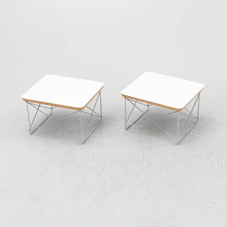 Charles & Ray Eames, sängbord, ett par, "LTR Occasional Table", Vitra Design Museum, omkring 2000.