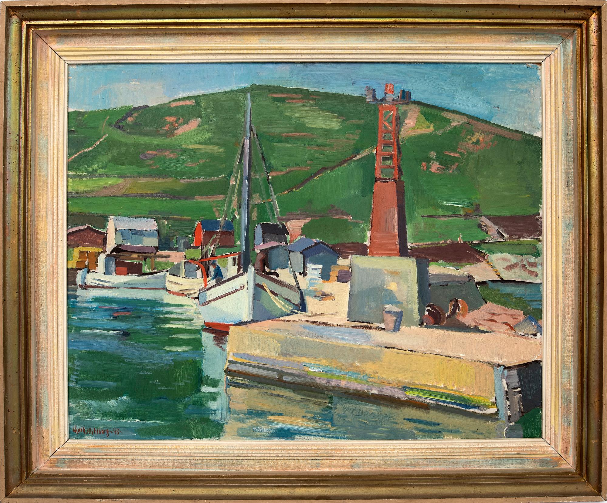 Gerhard Wihlborg, Harbour view from Kåseberga.