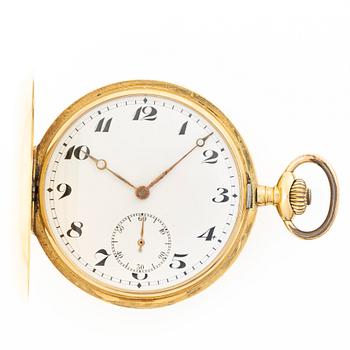 Fickur, 18k guld, savonett, 53 mm.