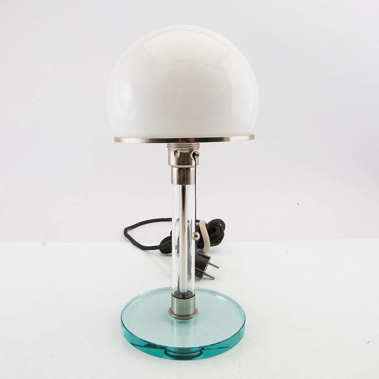 Wilhelm Wagenfeld, "WG24" table lamp for Tecno Lumen Germany, late 20th century.