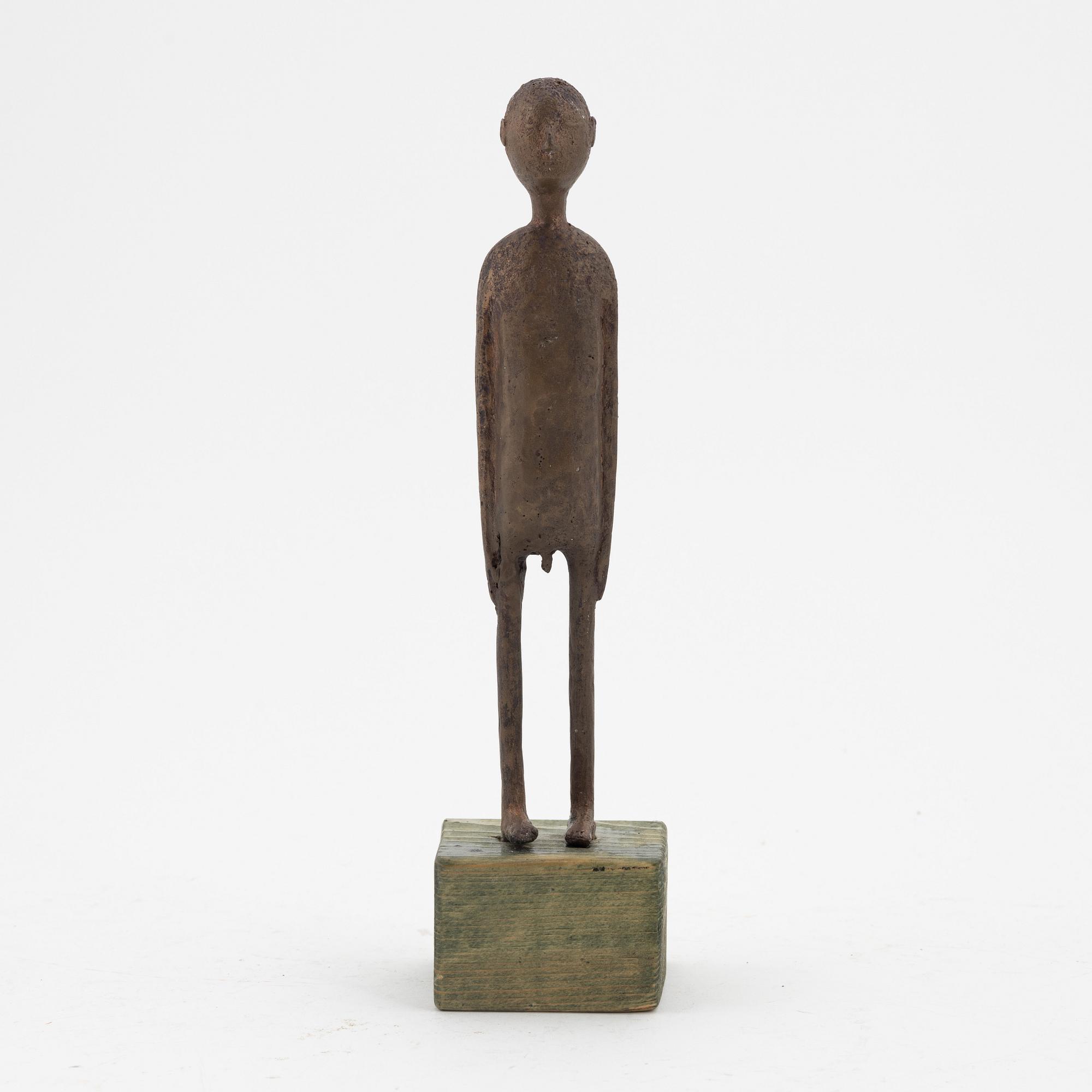 Mikael Lundberg, skulptur, brons, signerad och daterad 2001.