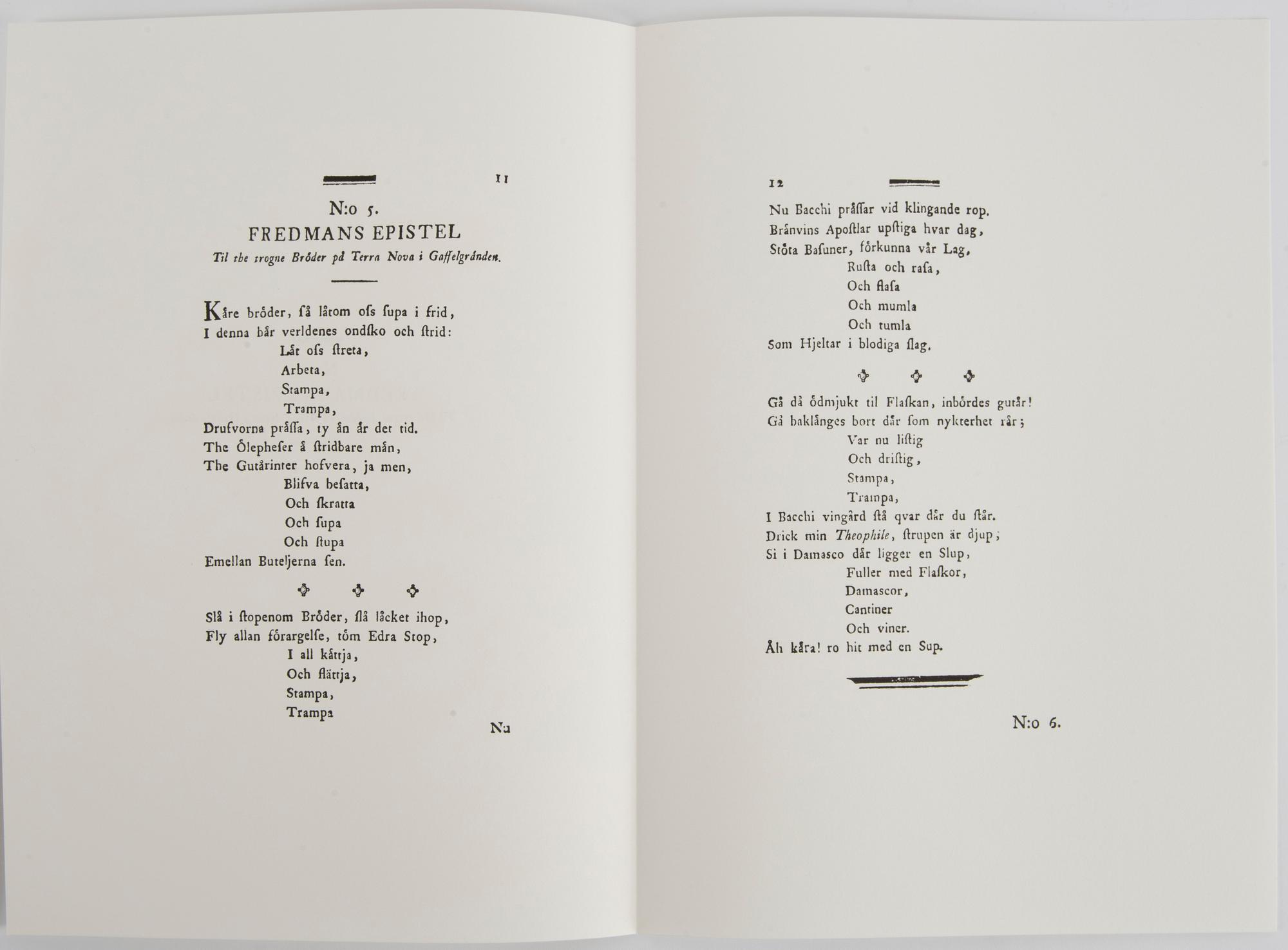 Peter Dahl, "Carl Michael Bellman: Fredmans Epistlar".