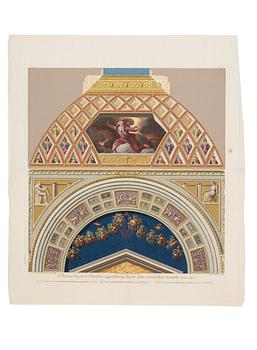 Giovanni Ottaviani, Five scenes from cloister vaults in the Raphael Loggias in the Vatican.