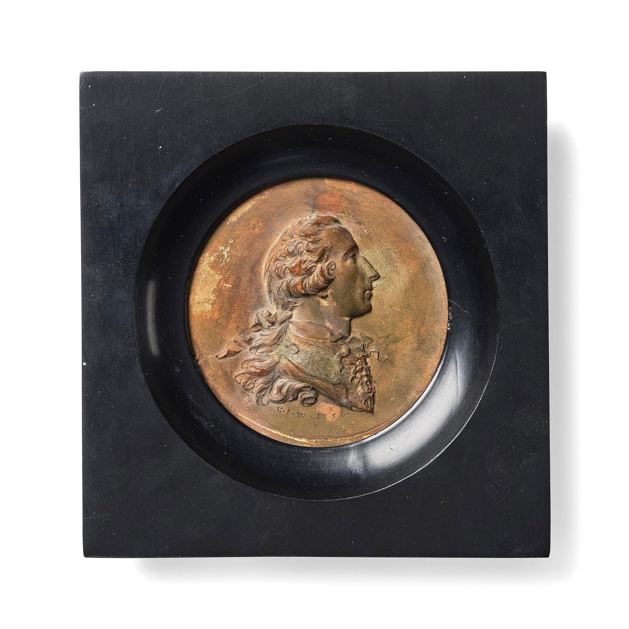 A medallion by Carl Johan Wikman (medal engraver in Stockholm and Avesta 1751-91) dated 1756.