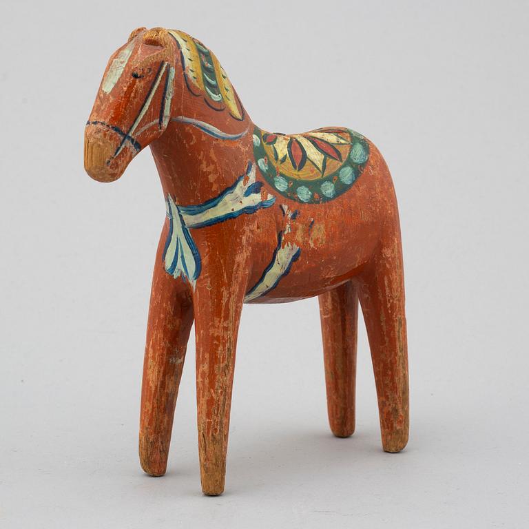 A SWEDISH WOODEN HORSE from Dalecarlia, first half of the 20th century.