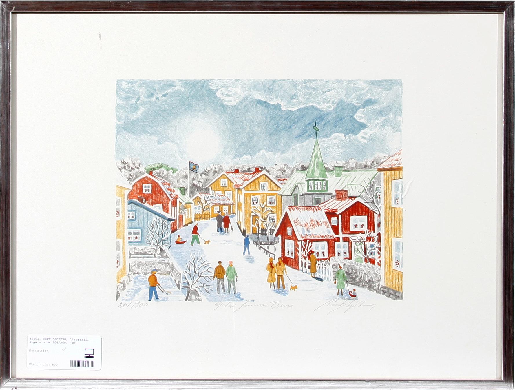 CURT SJÖBERG, litografi, sign o numr 204/360.