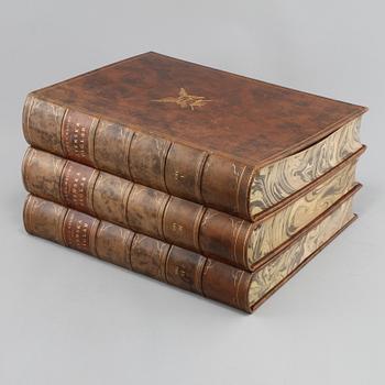 BOKVERK, 3 volymer, "Svenska fåglar", MW. & F. von Wright, Stockholm 1927-1929.