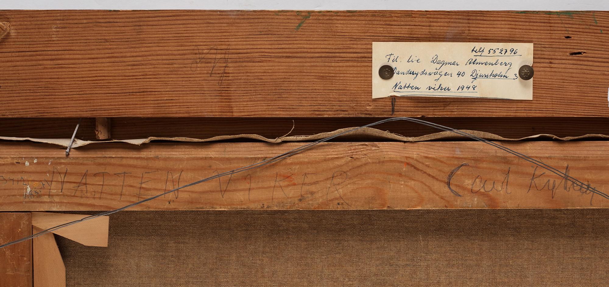 Carl Kylberg, "Natten viker".