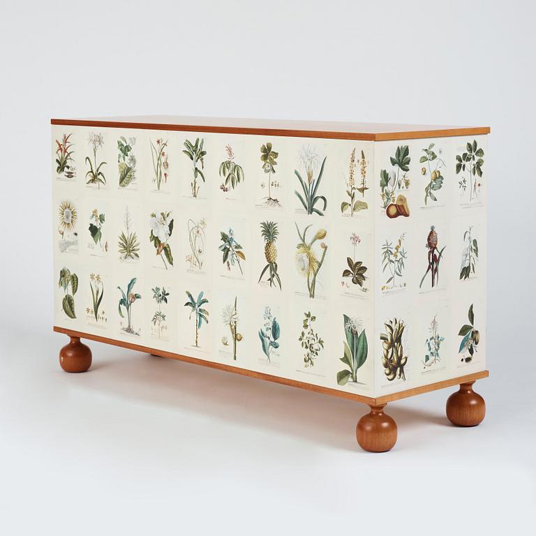 Josef Frank, a mahogany chest of drawers 'Flora Linné', Svenskt Tenn, Sweden 2007, made in a limited edition of model nr 1050.