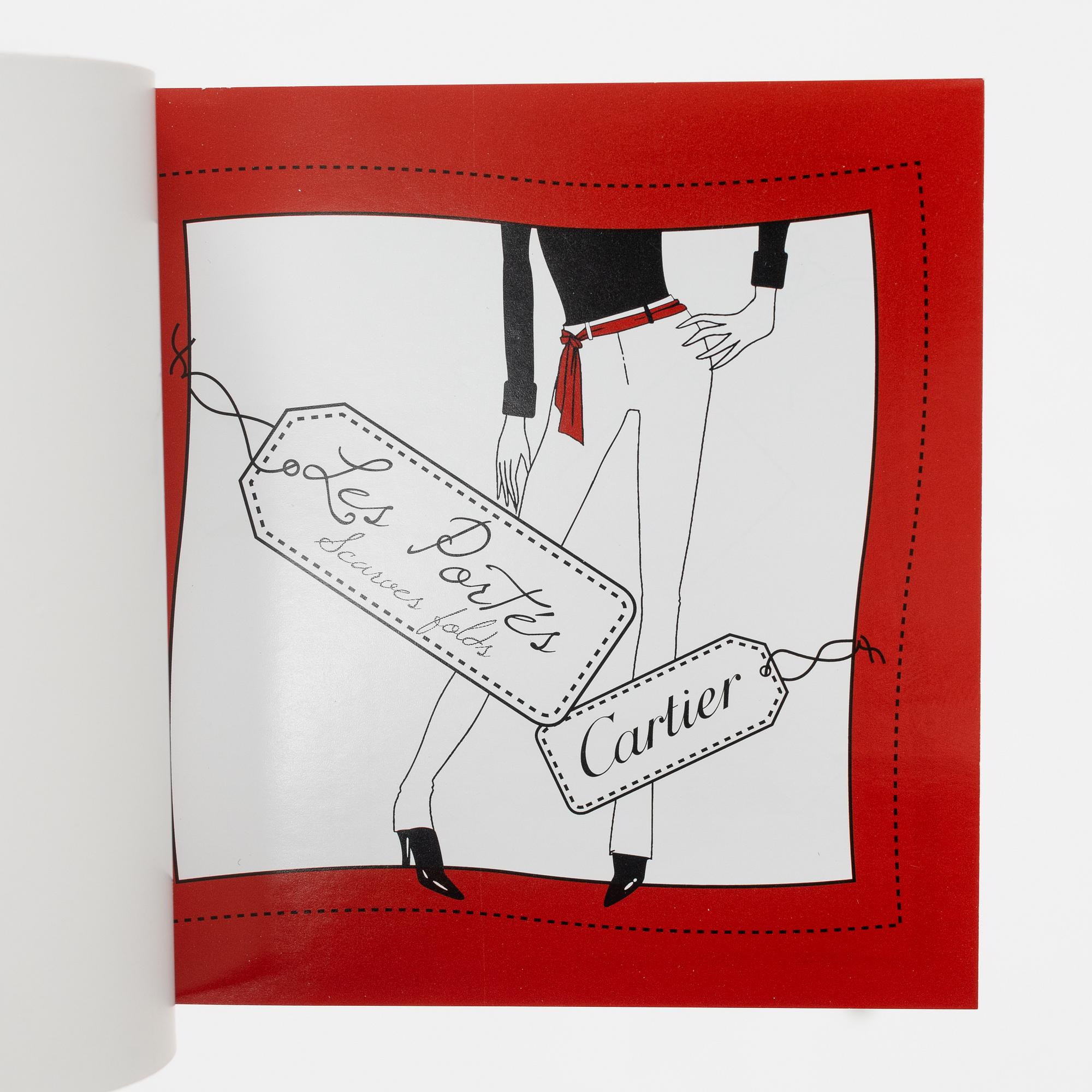 Cartier, a satin silk scarf.