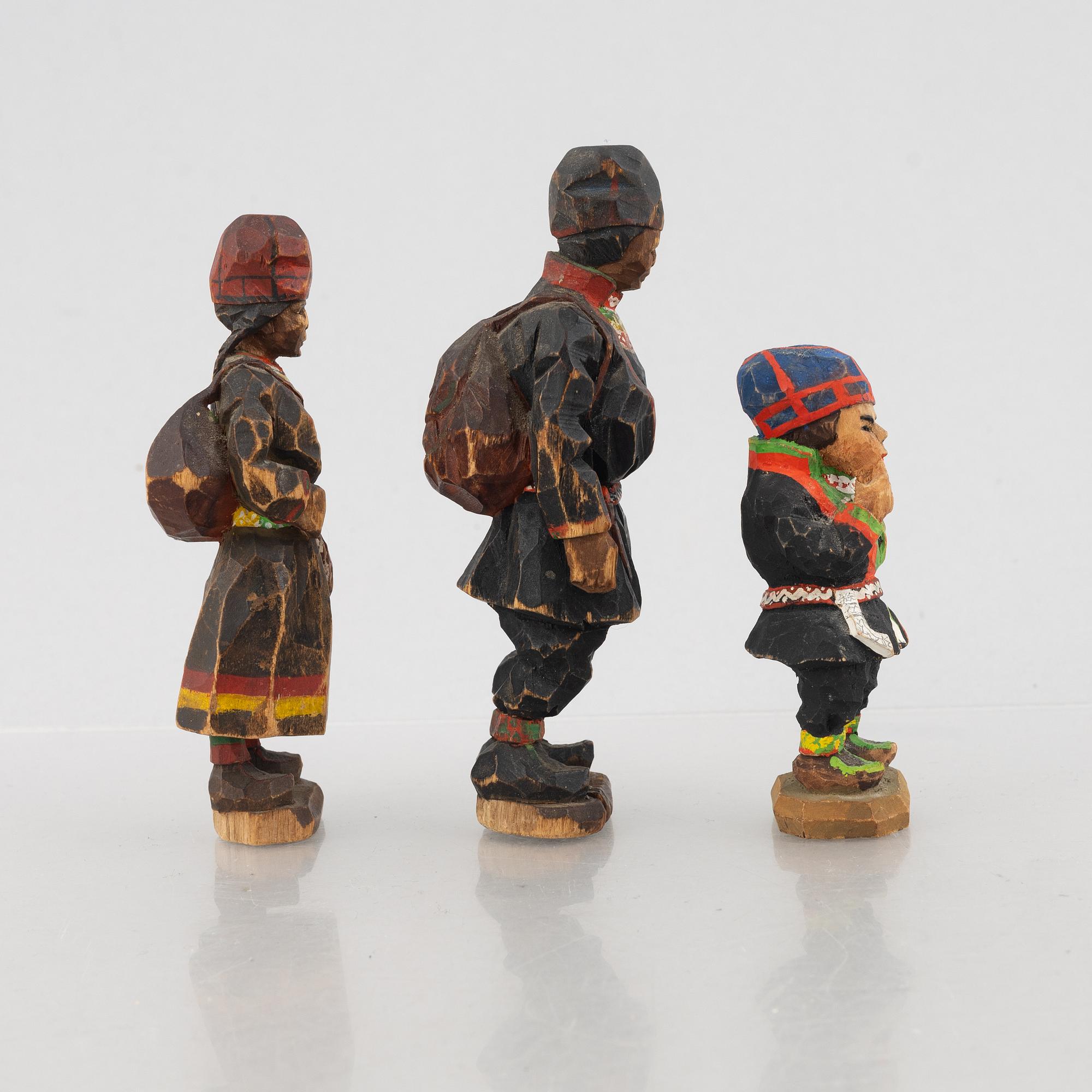 Torborg Lindberg, figurines, 3 pcs.