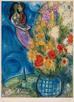 MARC CHAGALL, Lithograph in colours, 1949, signed in pencil and numbered 272/400.