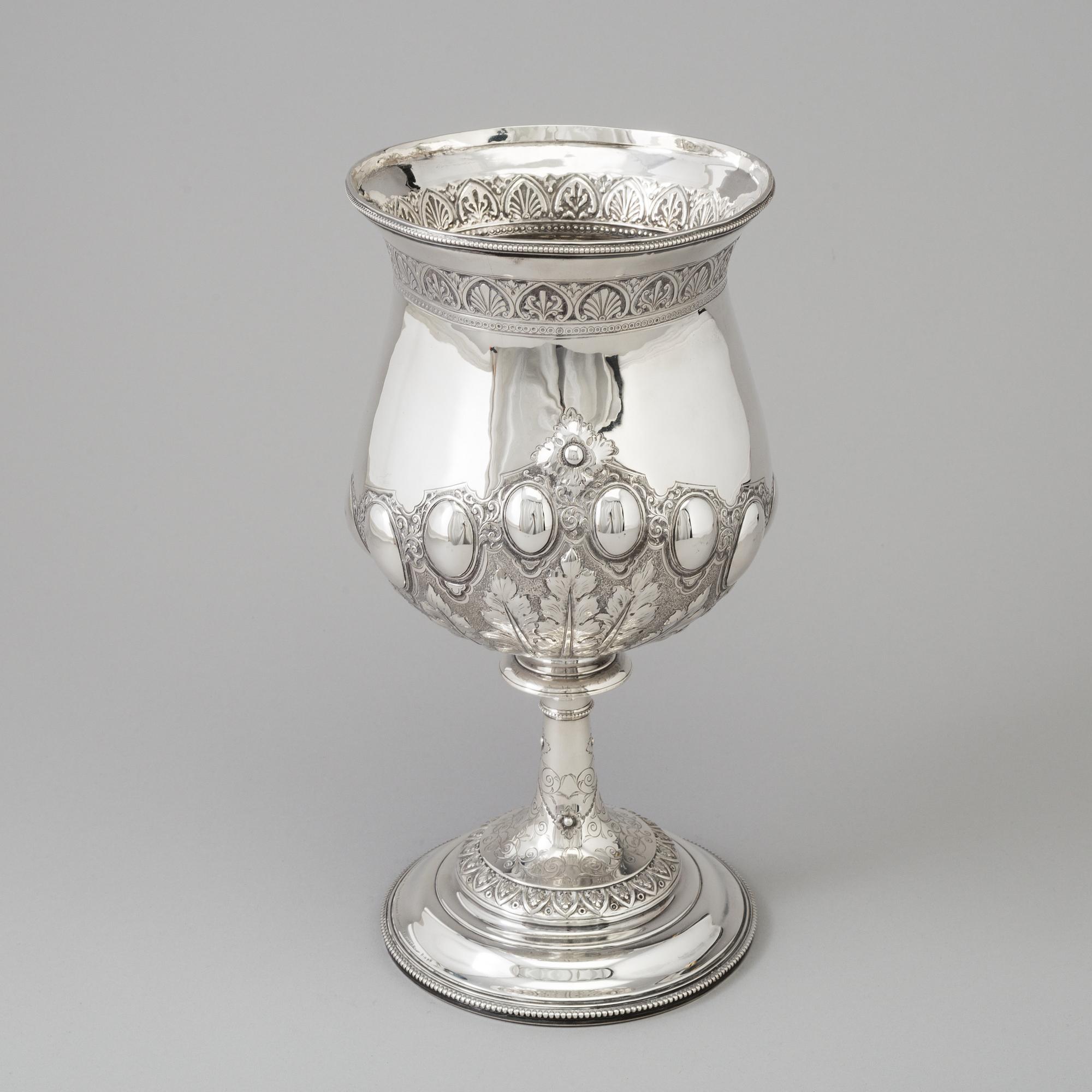 A silver goblet, William Spurrier, Birmingham, 1882.