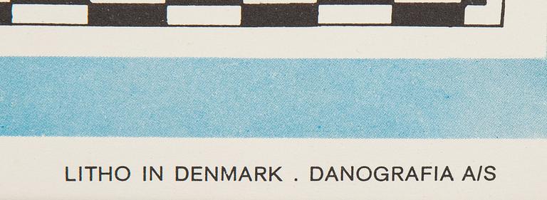 A Scandinavian Airlines System vintage commercial poster from 1961.