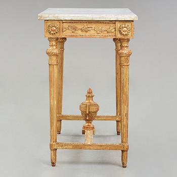 A Gustavian late 18th century console table.