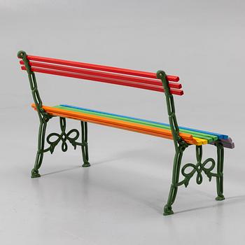 Garden bench, mid-20th century.