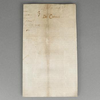 PERGAMENTDOKUMENT, testamente, daterat 1498.