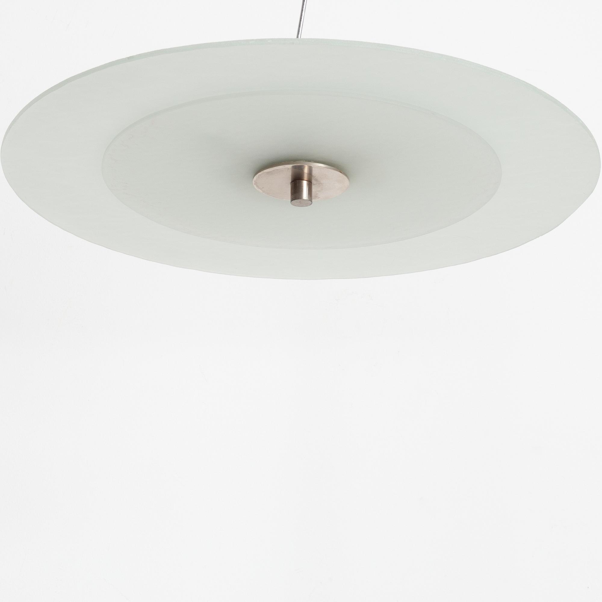Harald Notini, a ceiling lamp model "10404", Arvid Böhlmarks Lampfabrik, Stockholm, 1930s.