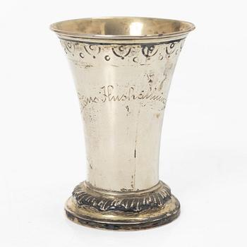 Twelve Swedish silver beakers, mark of KG Markströms, Uppsala 1901-1909.