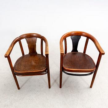 Karmstolar 4 st snarlika Thonet 1900-talets första hälft.