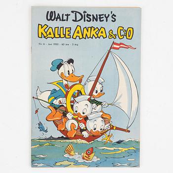 Serietidning, "Kalle Anka & Co" Nr 6, 1950.