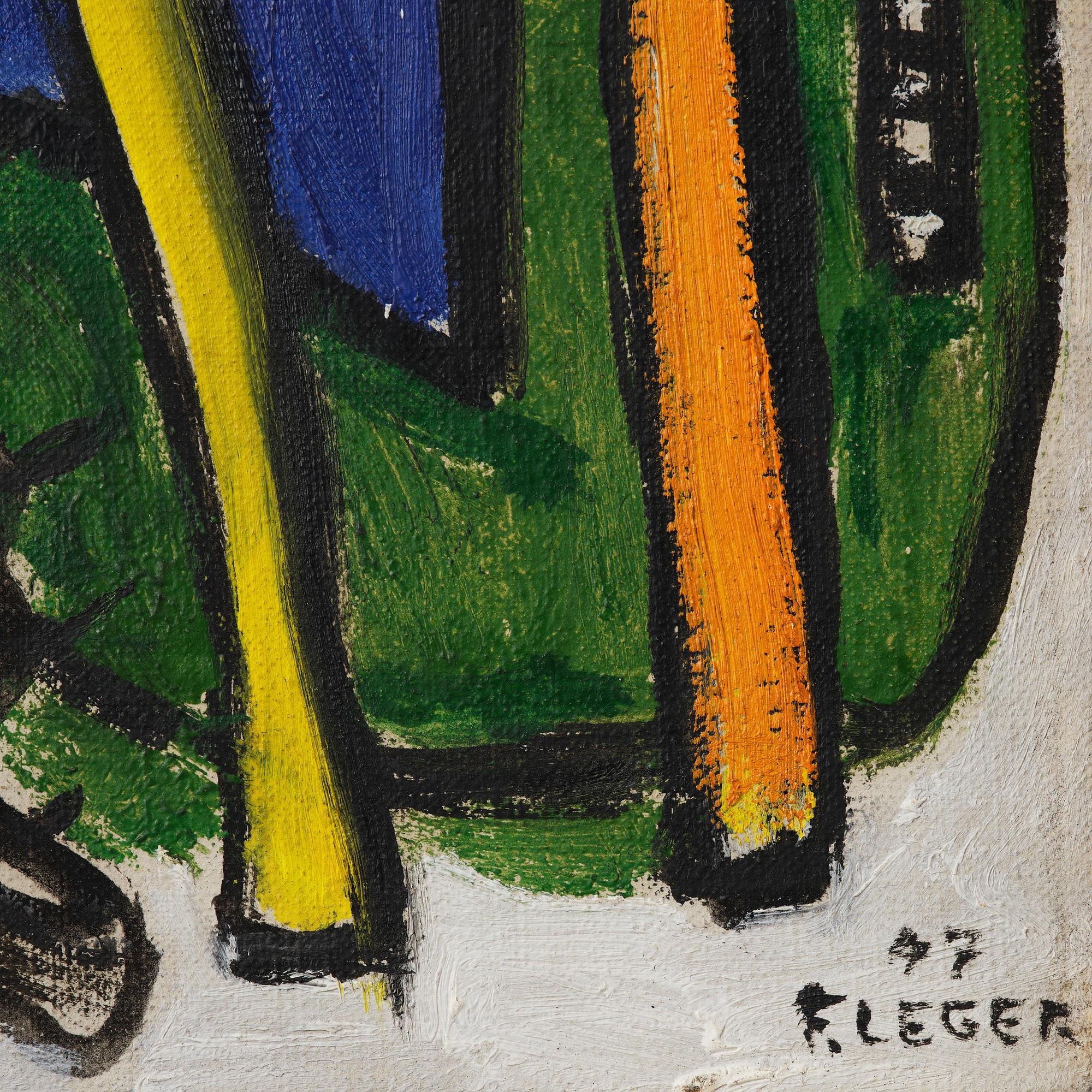 Fernand Léger, "Composition à l'oiseau, esquisse".