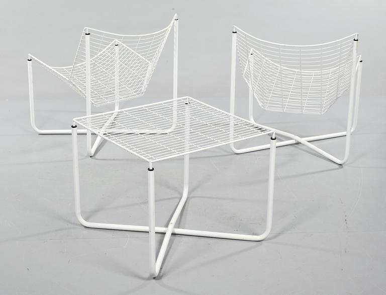 BORD och FÅTÖLJER, 2 st, "Järpen", Niels Gammelgaard, Ikea, formgiven 1983.