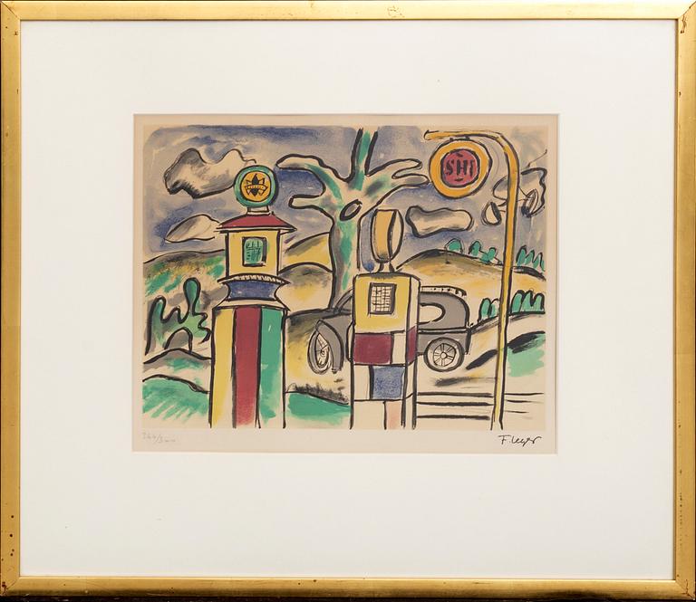 FERNAND LÉGER, efter färglitografi stämpelsignerad och numrerad 266/300.