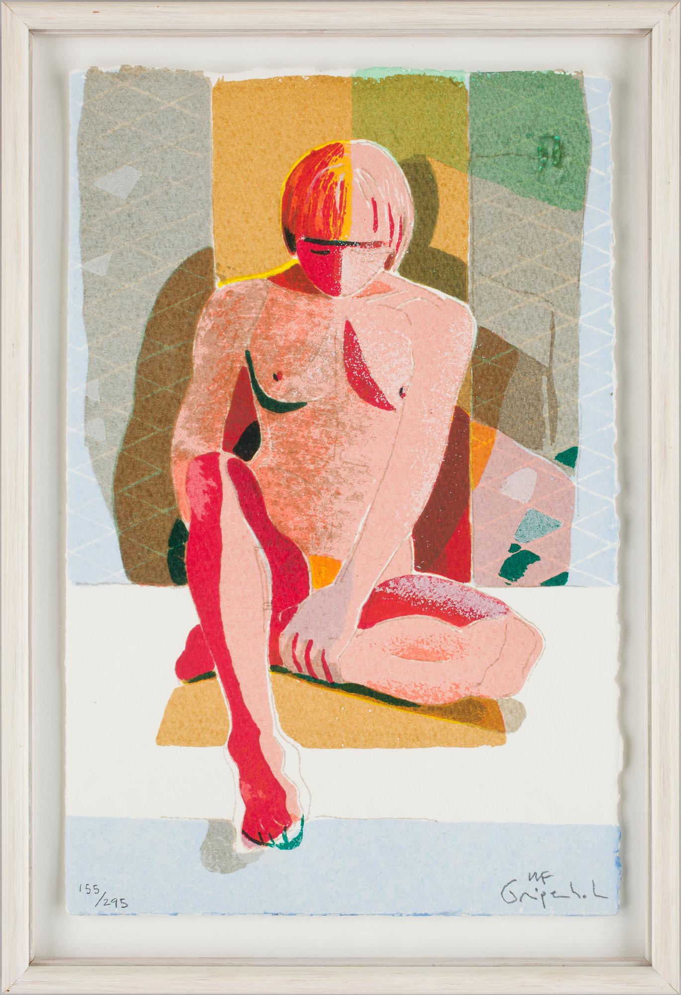 ULF GRIPENHOLM, färglitografi, sign o numr 155/295.