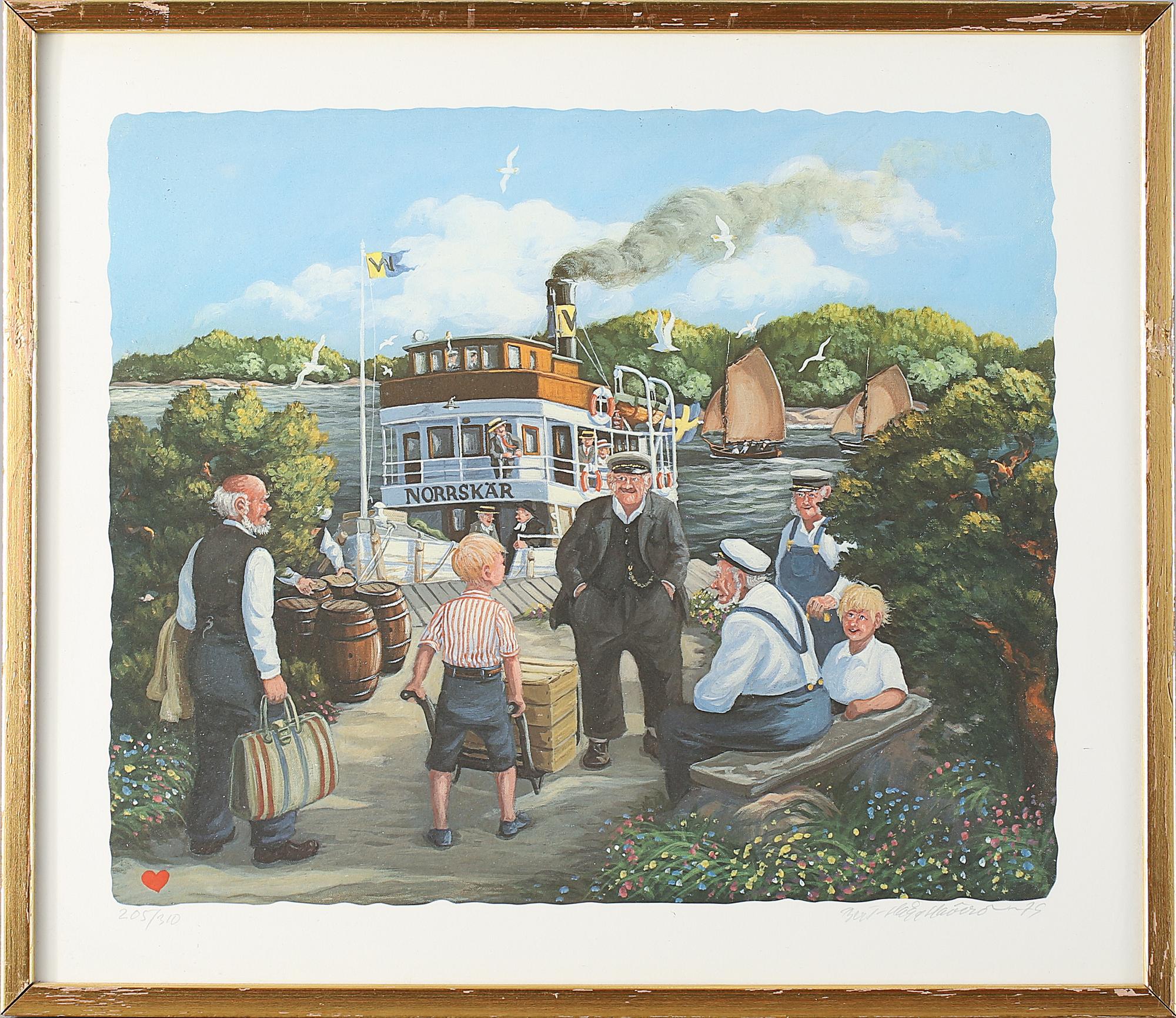 BERT HÅGE HÄVERÖ, liotgrafi, signerad, daterad -79 samt numrerad 205/310.