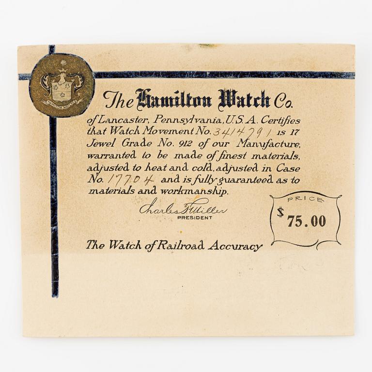 Hamilton, pocket watch, 45 mm.