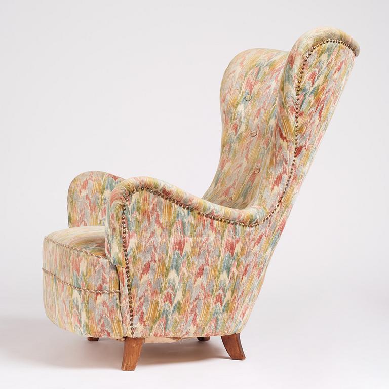 Sten Blomberg, fåtölj, Swedish modern, Meeths Göteborg, 1940-tal.