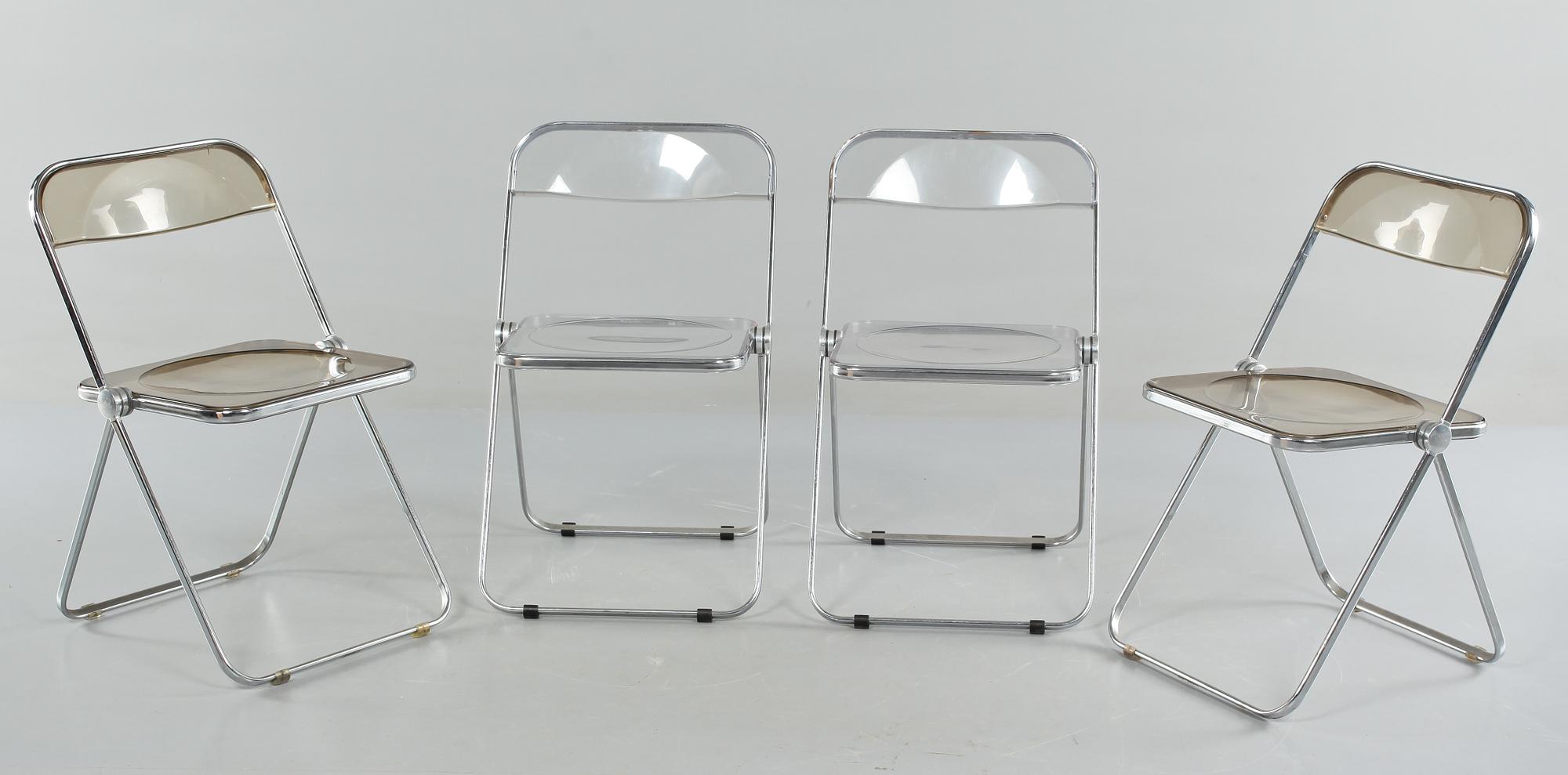 FÄLLSTOLAR, 2+2, Giancarlo Piretti, Castelli, Italien, 1900-talets andra hälft.