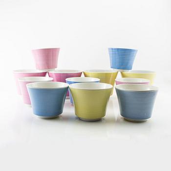 Stig Lindberg, outer cover 12 pcs "Colores" Gustavsberg stoneware.