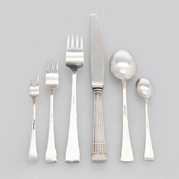 A 29-piece set of 'Tähkä' silver cutlery, Finnish hallmarks.