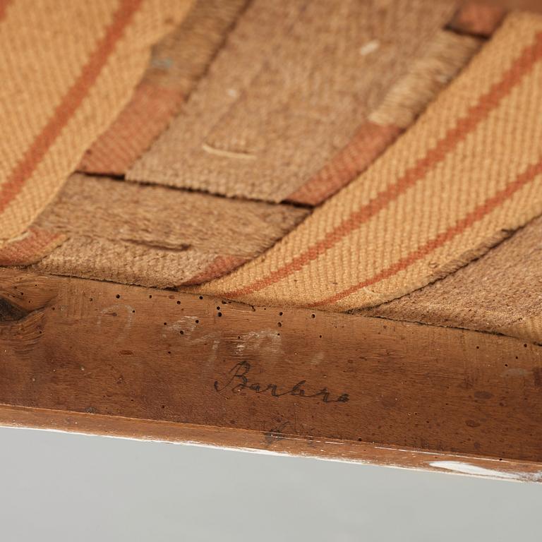BANKETTER, ett par snarlika, Sengustavianska, omkring år 1800.