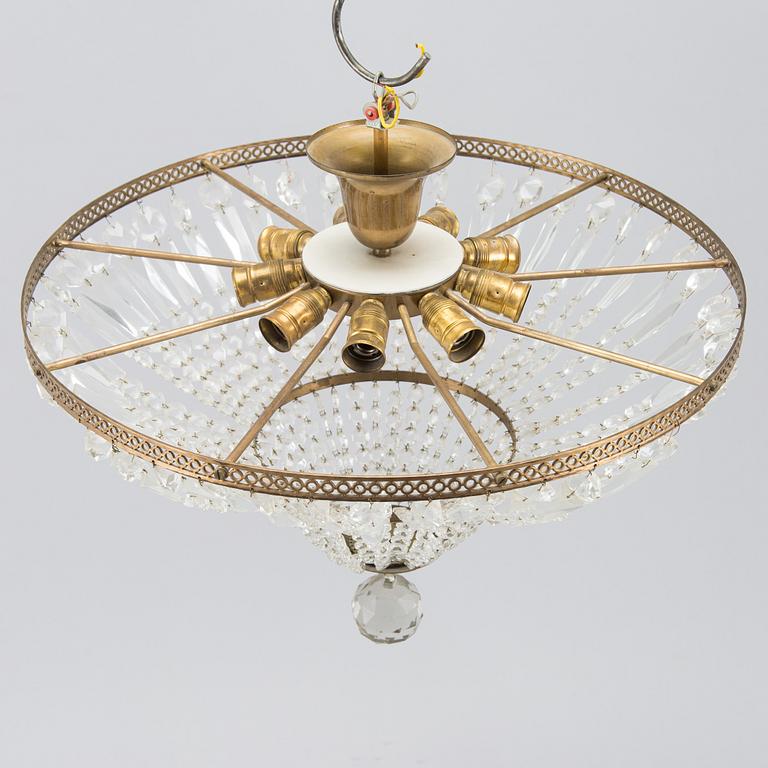 Chandelier, later half of the 20th century.