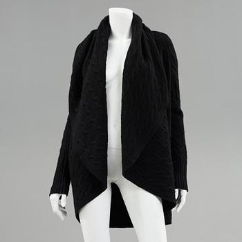 A cashmere cardigan by Ralph Lauren.