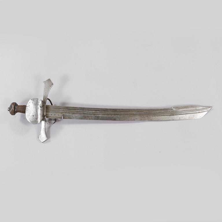 A cutlass, possible 17th century.