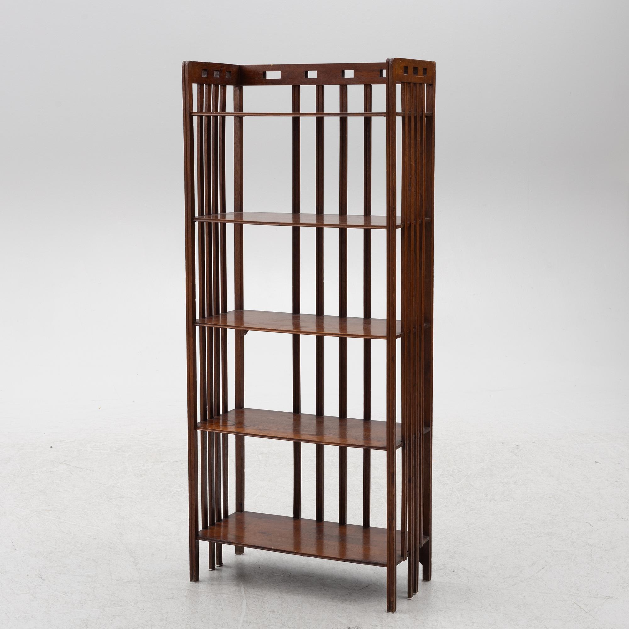 Jugend/Art Nouveau, bokhylla, 1900-talets början.