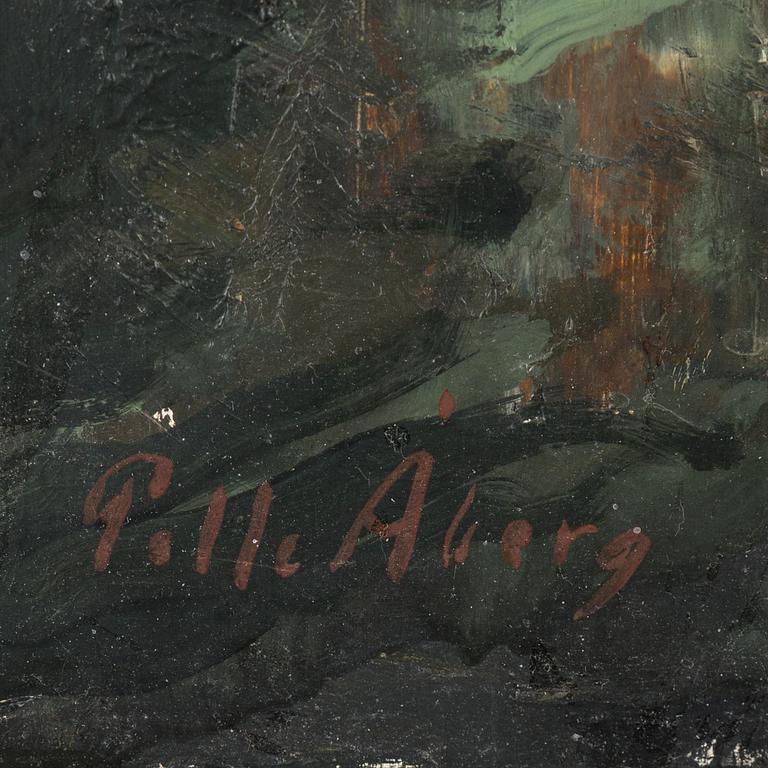 PELLE ÅBERG, oil on board, signed.