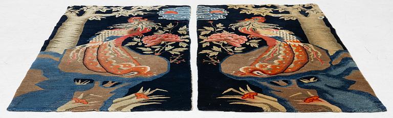 A a pair of semi-antique Baotou, c. 142 x 44 cm.