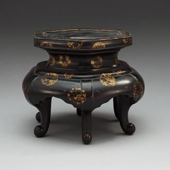A Japanese stand, late Meiji (1868-1912).