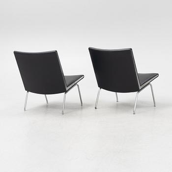 Hans J Wegner, fåtöljer, ett par, "Kastrup Airport Lounge Chair", Danmark.