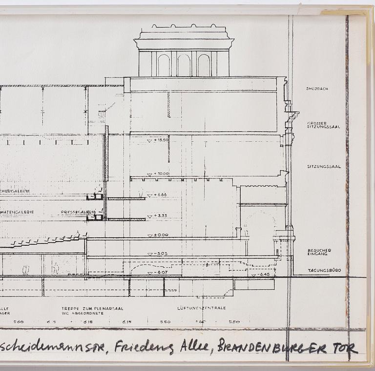 Christo & Jeanne-Claude, "Wrapped Reichstag (Project for Berlin)".