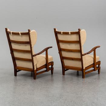 FÅTÖLJER, ett par, Swedish Modern, Göperts, 1940-tal.